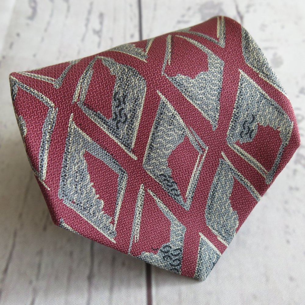 Valentino Cravatte 100% Silk Multicolor Plaids Checks Print Neck Tie